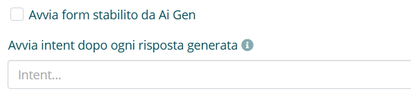 Opzioni di avvio di Form e Intent dopo la risposta generata