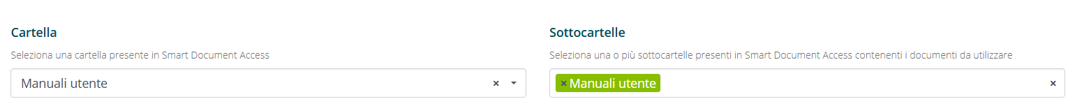 Collegamento sottocartelle a un assistente