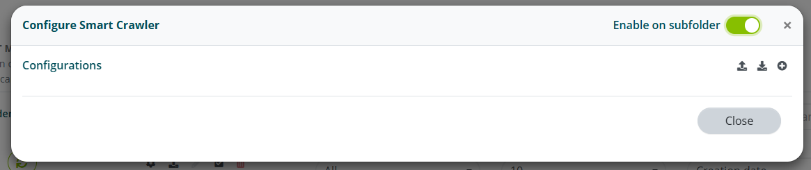 Enable on subfolder toggle
