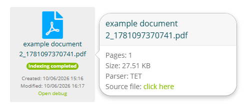 Documentos PDF generados por el crawler en la subcarpeta